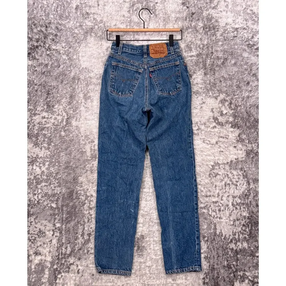 Vintage Levis Jeans 23 in x 28 In Girls Juniors 501 Made USA Denim Button Fly_2